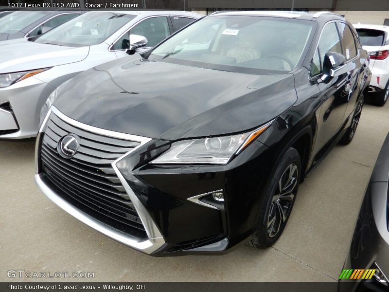 Caviar / Parchment 2017 Lexus RX 350 AWD