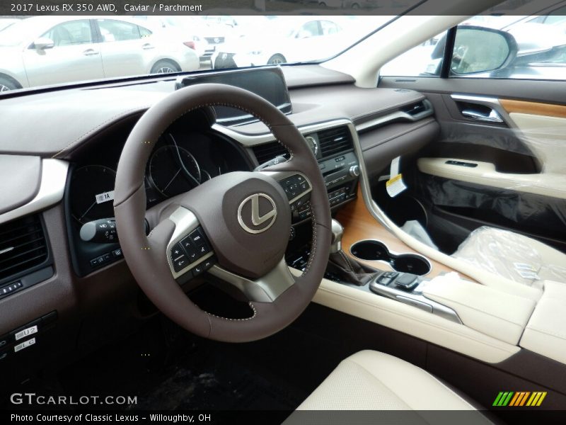 Caviar / Parchment 2017 Lexus RX 350 AWD