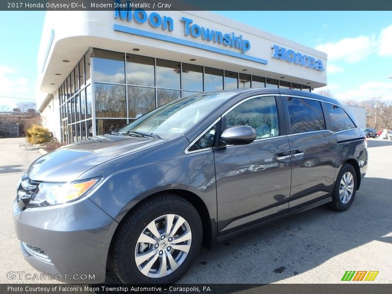 Modern Steel Metallic / Gray 2017 Honda Odyssey EX-L