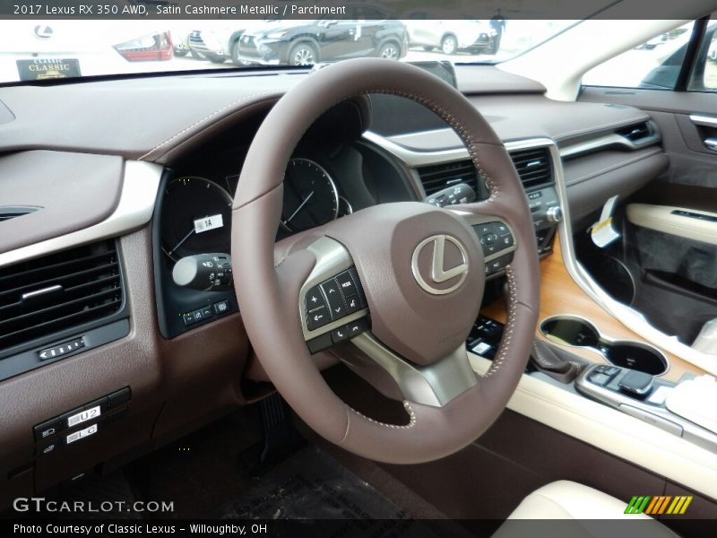 Satin Cashmere Metallic / Parchment 2017 Lexus RX 350 AWD