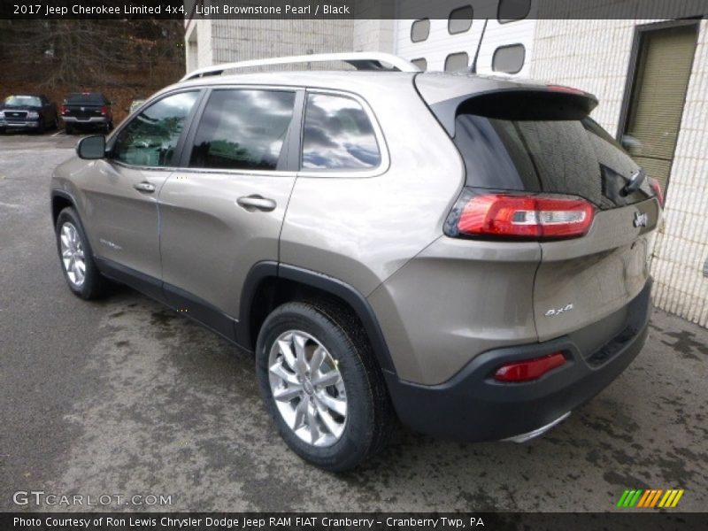 Light Brownstone Pearl / Black 2017 Jeep Cherokee Limited 4x4