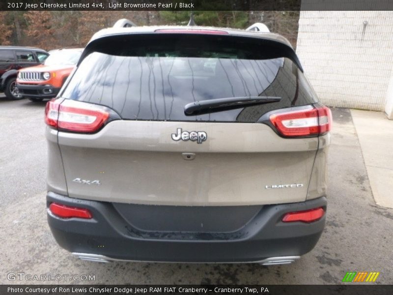 Light Brownstone Pearl / Black 2017 Jeep Cherokee Limited 4x4