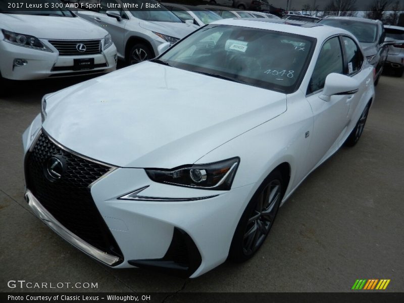 Ultra White / Black 2017 Lexus IS 300 AWD F Sport