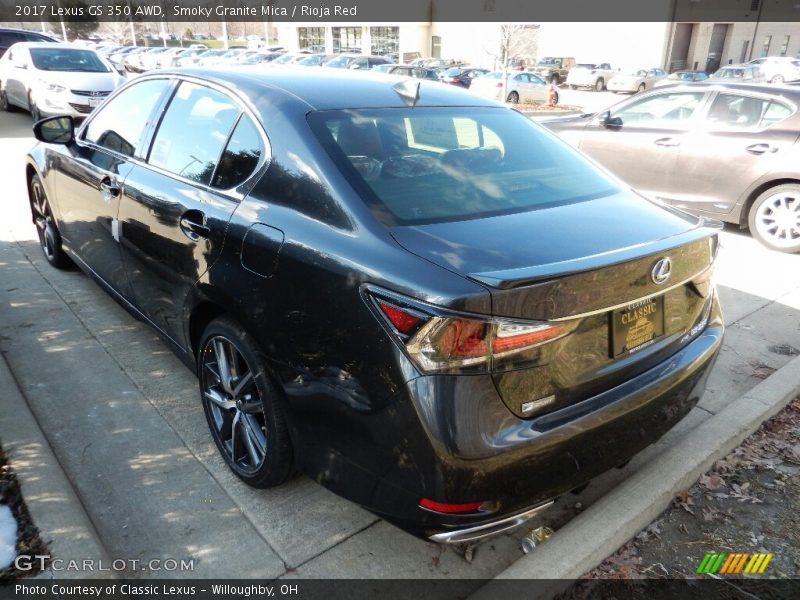Smoky Granite Mica / Rioja Red 2017 Lexus GS 350 AWD
