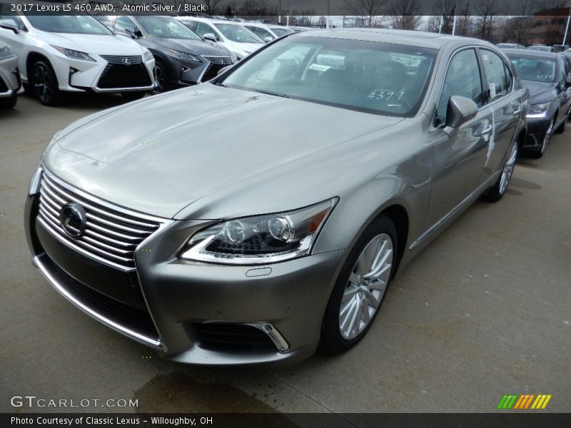 Atomic Silver / Black 2017 Lexus LS 460 AWD