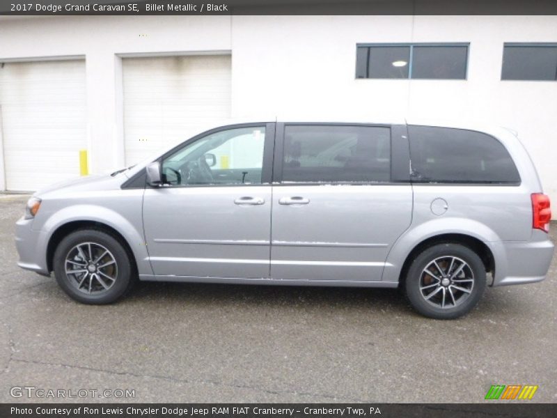Billet Metallic / Black 2017 Dodge Grand Caravan SE