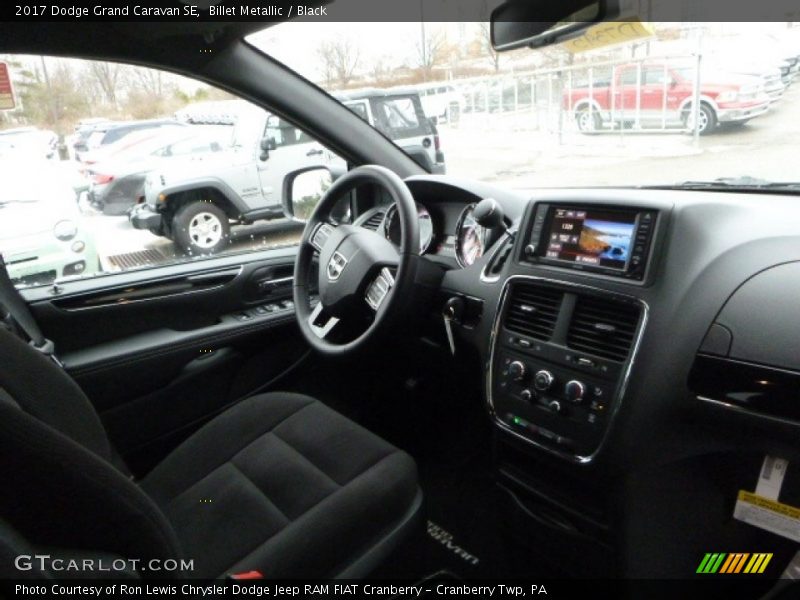Billet Metallic / Black 2017 Dodge Grand Caravan SE