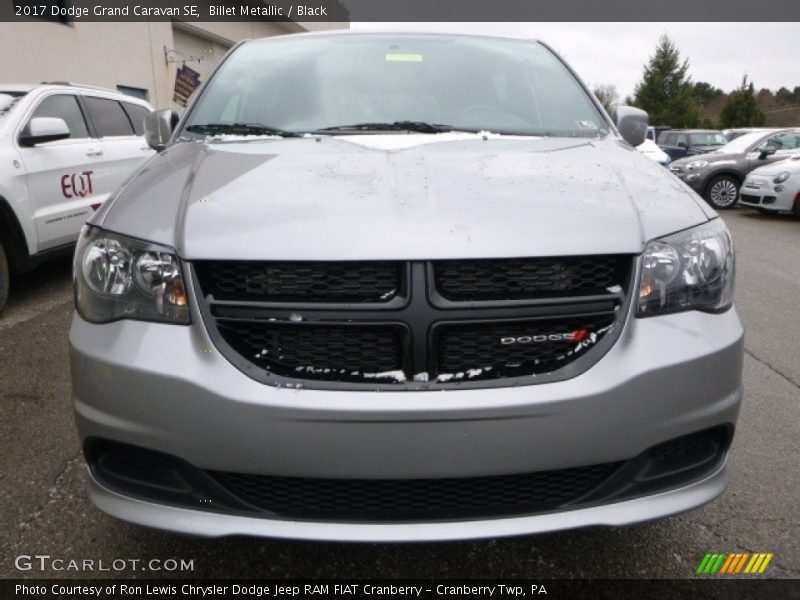 Billet Metallic / Black 2017 Dodge Grand Caravan SE