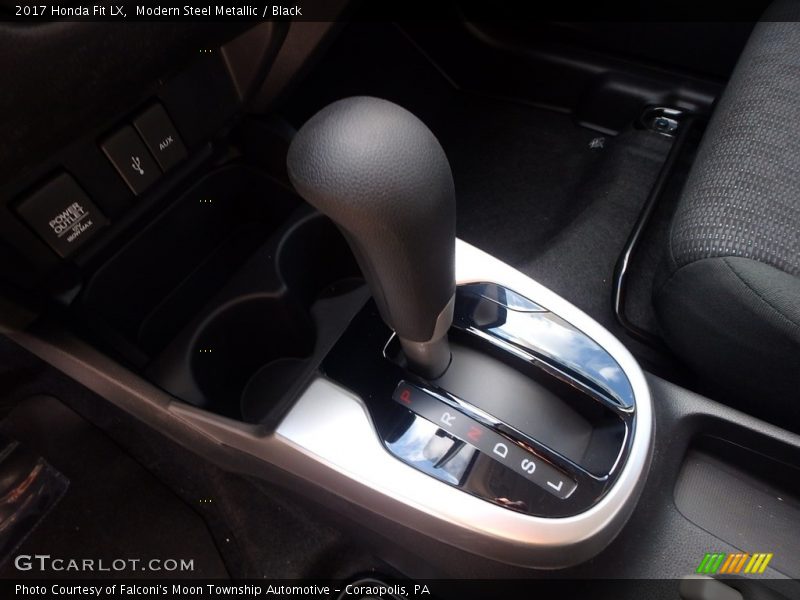 Modern Steel Metallic / Black 2017 Honda Fit LX