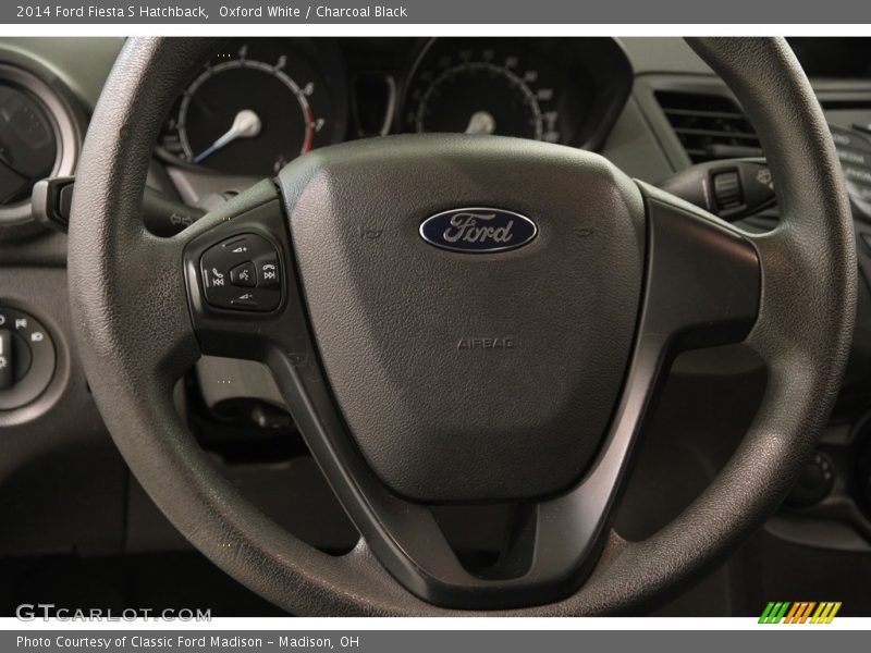 Oxford White / Charcoal Black 2014 Ford Fiesta S Hatchback
