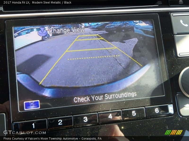 Modern Steel Metallic / Black 2017 Honda Fit LX