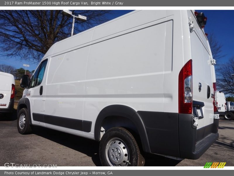 Bright White / Gray 2017 Ram ProMaster 1500 High Roof Cargo Van