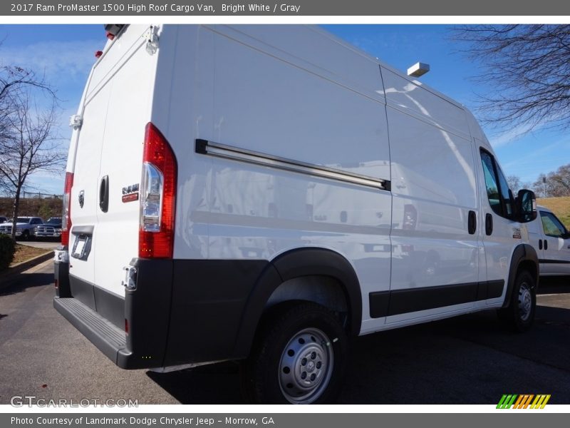 Bright White / Gray 2017 Ram ProMaster 1500 High Roof Cargo Van