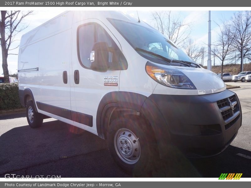Bright White / Gray 2017 Ram ProMaster 1500 High Roof Cargo Van