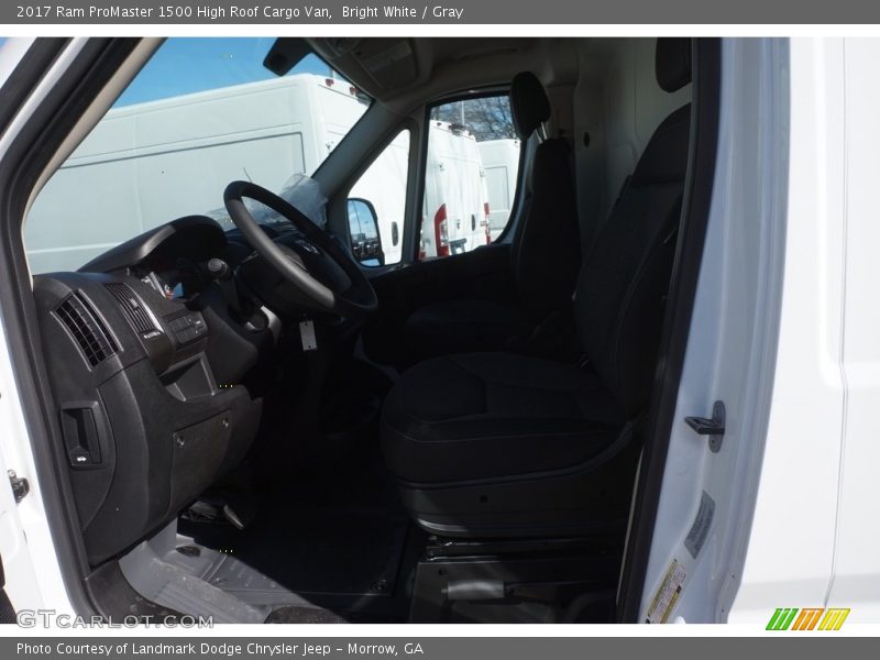 Bright White / Gray 2017 Ram ProMaster 1500 High Roof Cargo Van