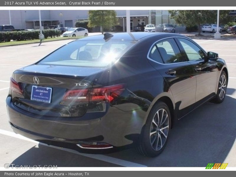 Crystal Black Pearl / Ebony 2017 Acura TLX V6 Advance Sedan
