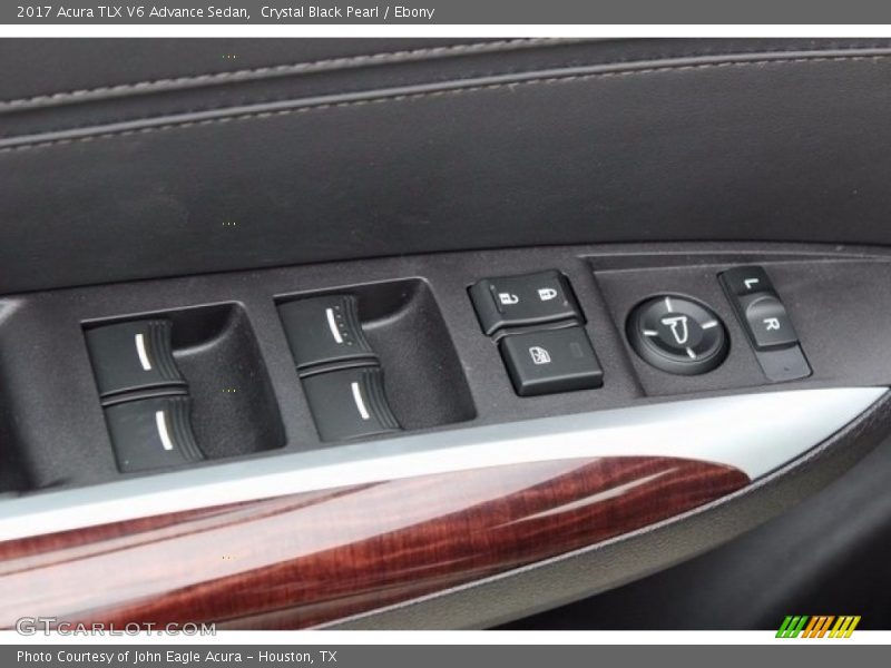 Crystal Black Pearl / Ebony 2017 Acura TLX V6 Advance Sedan