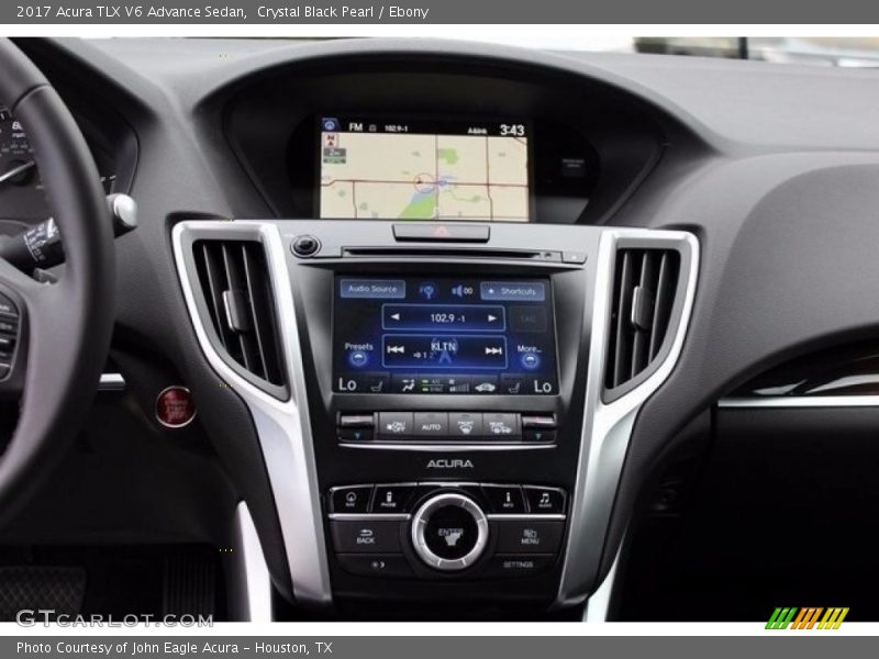 Crystal Black Pearl / Ebony 2017 Acura TLX V6 Advance Sedan