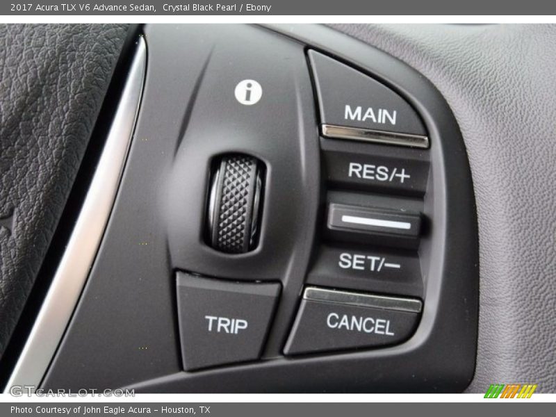 Crystal Black Pearl / Ebony 2017 Acura TLX V6 Advance Sedan