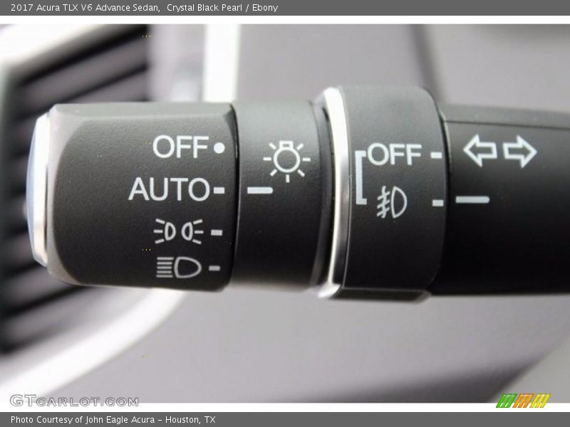 Crystal Black Pearl / Ebony 2017 Acura TLX V6 Advance Sedan