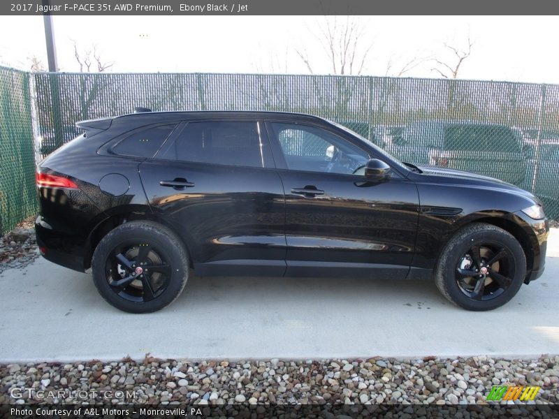 Ebony Black / Jet 2017 Jaguar F-PACE 35t AWD Premium