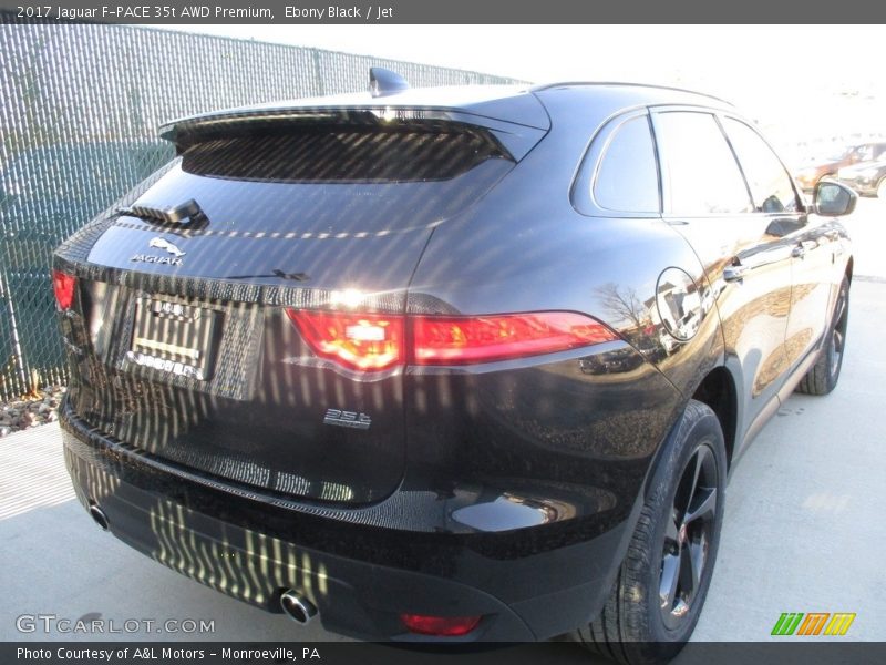 Ebony Black / Jet 2017 Jaguar F-PACE 35t AWD Premium