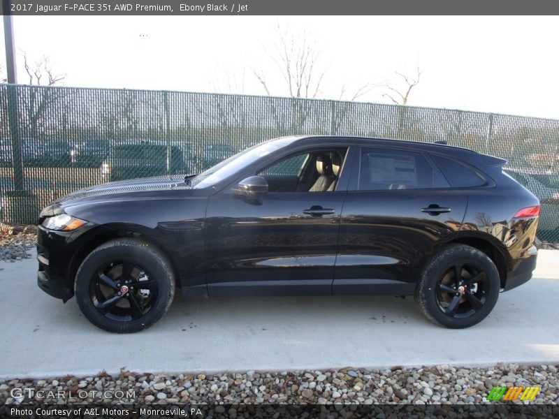 Ebony Black / Jet 2017 Jaguar F-PACE 35t AWD Premium
