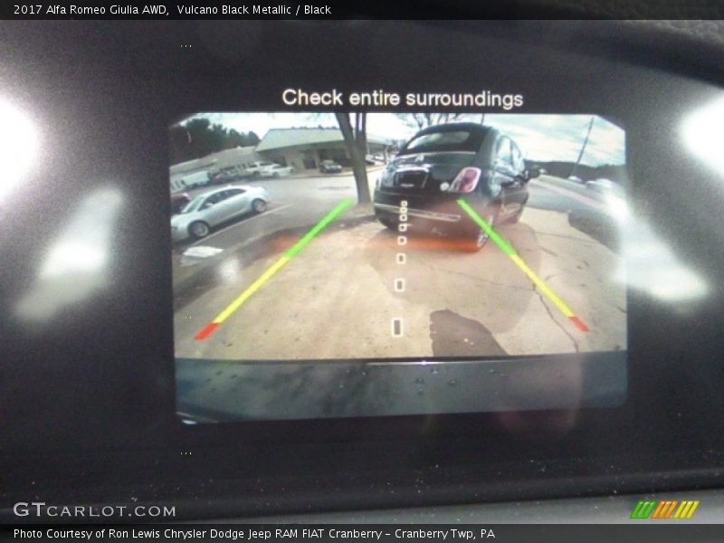 Vulcano Black Metallic / Black 2017 Alfa Romeo Giulia AWD