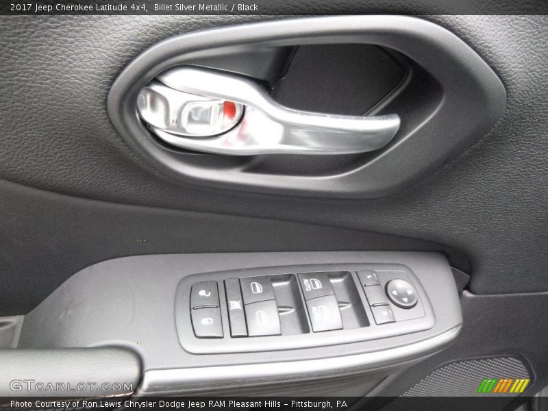 Billet Silver Metallic / Black 2017 Jeep Cherokee Latitude 4x4