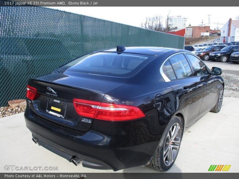 Ebony Black / Jet 2017 Jaguar XE 35t Premium AWD