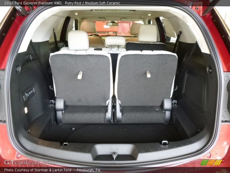 Ruby Red / Medium Soft Ceramic 2017 Ford Explorer Platinum 4WD
