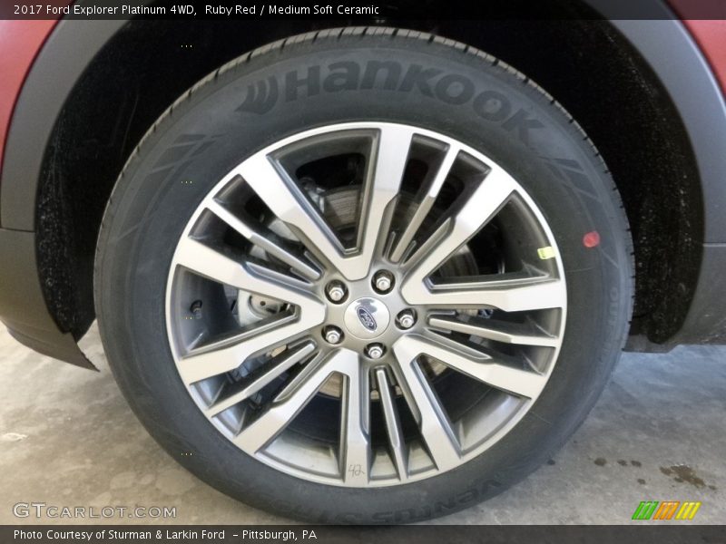 Ruby Red / Medium Soft Ceramic 2017 Ford Explorer Platinum 4WD