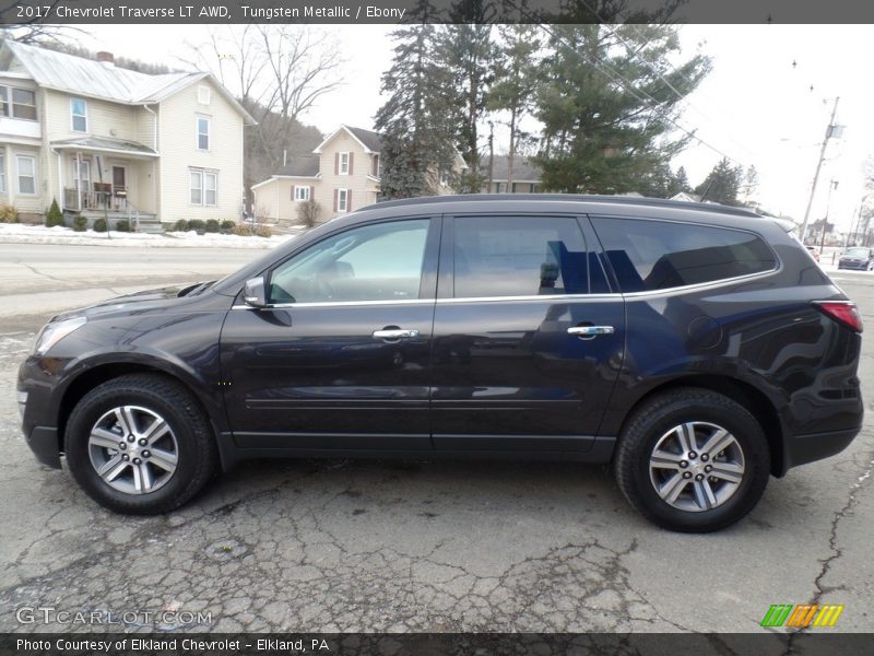Tungsten Metallic / Ebony 2017 Chevrolet Traverse LT AWD
