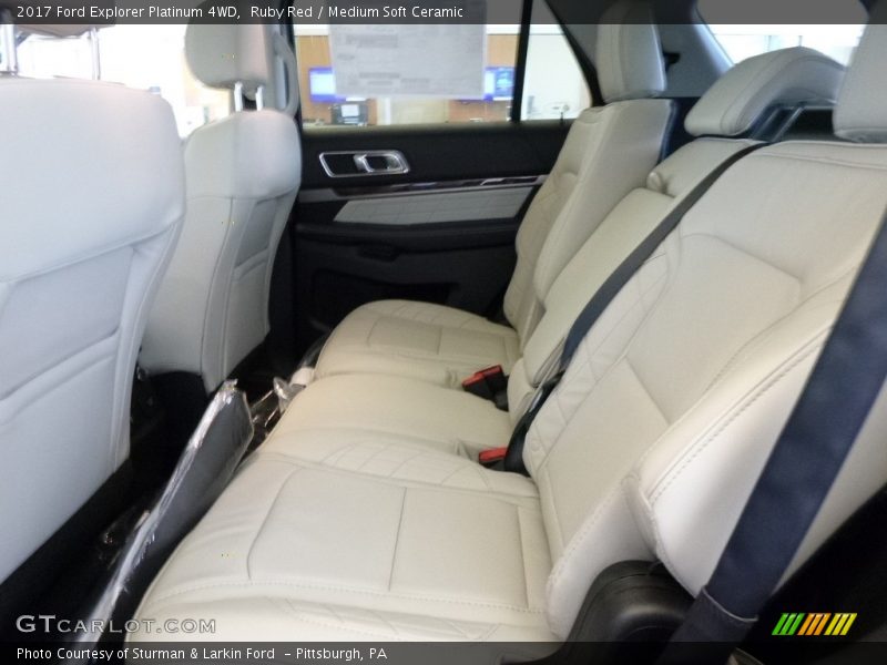 Ruby Red / Medium Soft Ceramic 2017 Ford Explorer Platinum 4WD