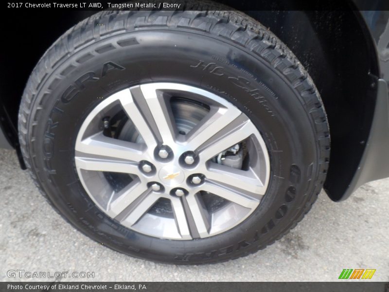Tungsten Metallic / Ebony 2017 Chevrolet Traverse LT AWD