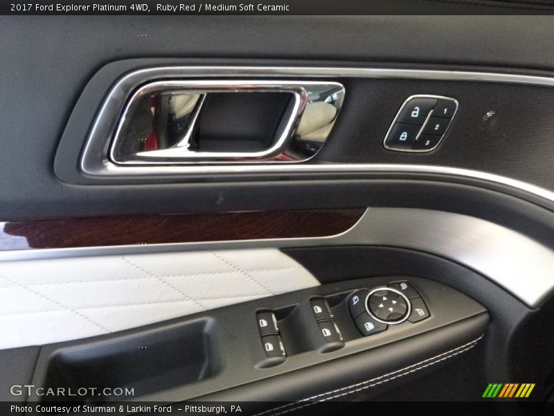 Ruby Red / Medium Soft Ceramic 2017 Ford Explorer Platinum 4WD