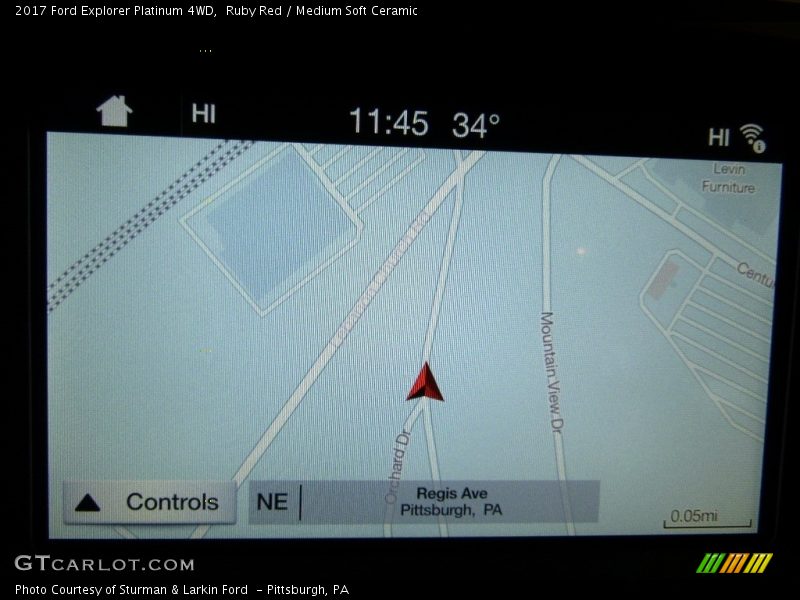 Ruby Red / Medium Soft Ceramic 2017 Ford Explorer Platinum 4WD