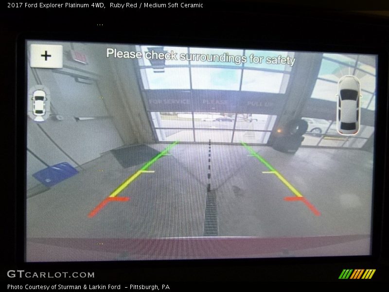 Ruby Red / Medium Soft Ceramic 2017 Ford Explorer Platinum 4WD