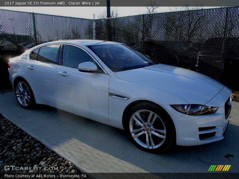 Glacier White / Jet 2017 Jaguar XE 35t Premium AWD