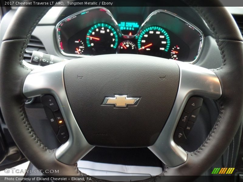 Tungsten Metallic / Ebony 2017 Chevrolet Traverse LT AWD