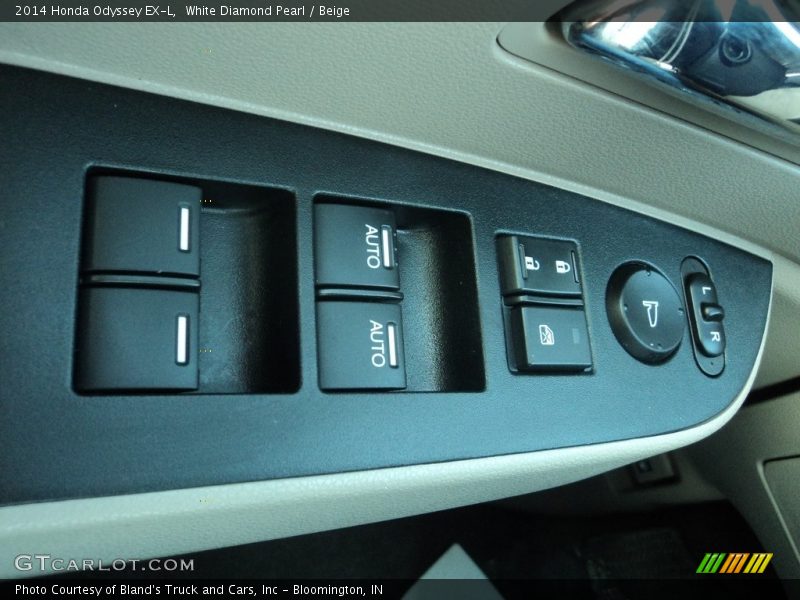 White Diamond Pearl / Beige 2014 Honda Odyssey EX-L