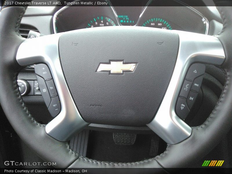 Tungsten Metallic / Ebony 2017 Chevrolet Traverse LT AWD