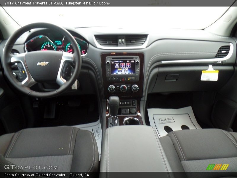 Tungsten Metallic / Ebony 2017 Chevrolet Traverse LT AWD