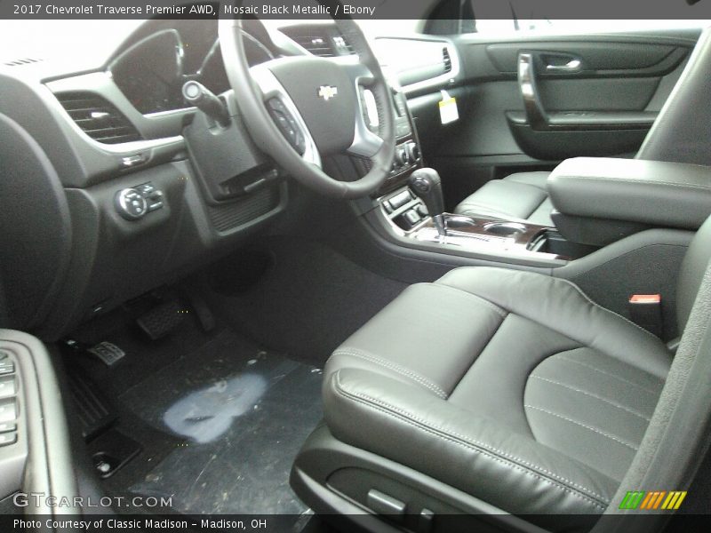 Mosaic Black Metallic / Ebony 2017 Chevrolet Traverse Premier AWD