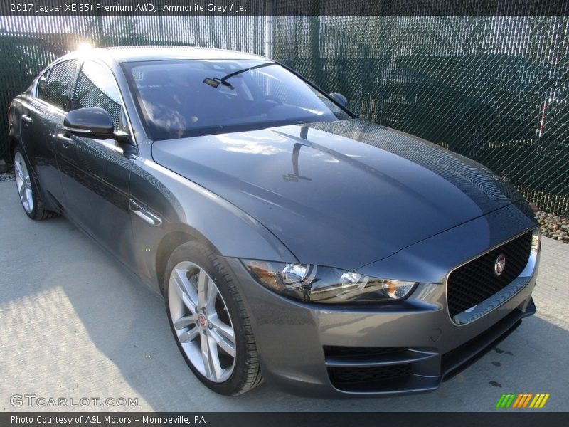 Ammonite Grey / Jet 2017 Jaguar XE 35t Premium AWD