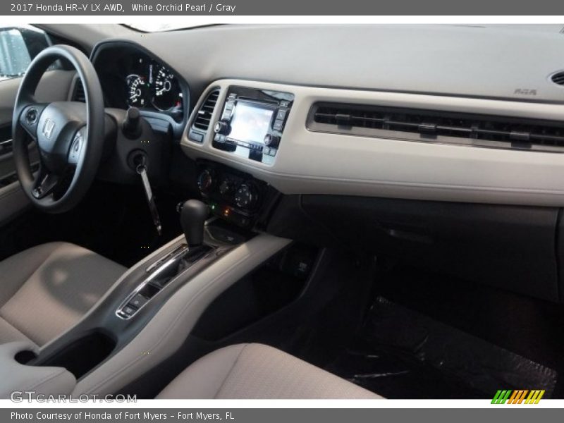 White Orchid Pearl / Gray 2017 Honda HR-V LX AWD