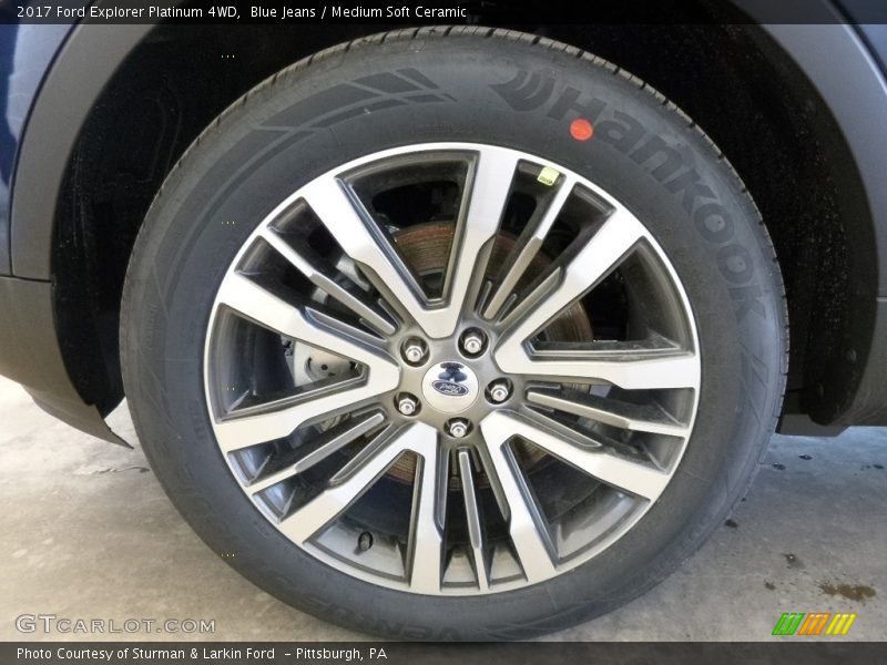 Blue Jeans / Medium Soft Ceramic 2017 Ford Explorer Platinum 4WD