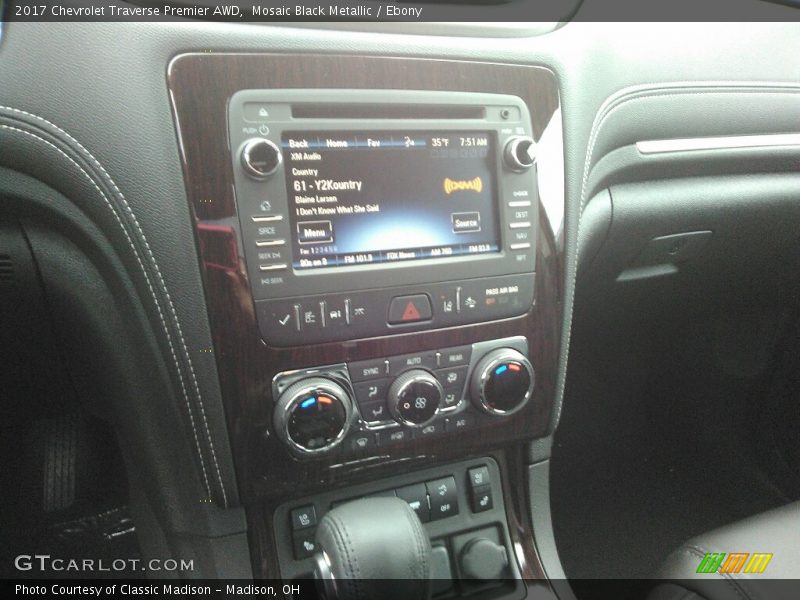 Mosaic Black Metallic / Ebony 2017 Chevrolet Traverse Premier AWD