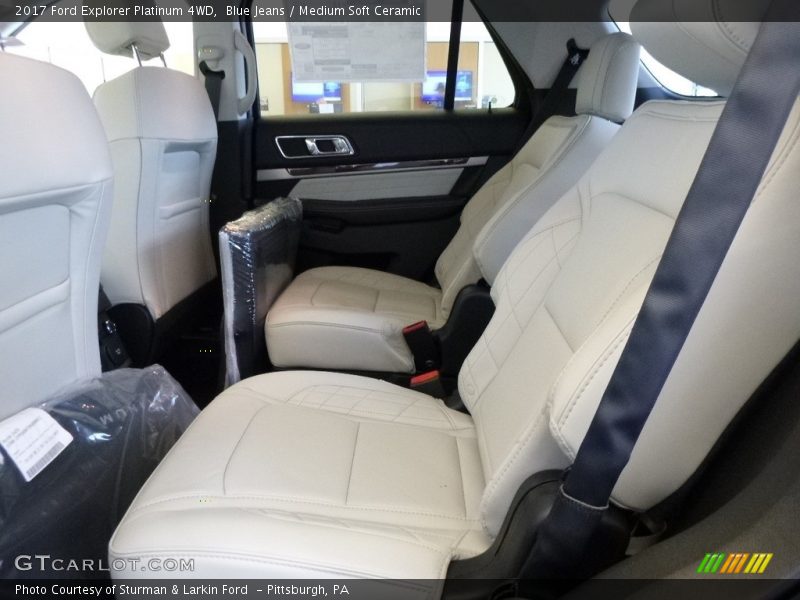 Blue Jeans / Medium Soft Ceramic 2017 Ford Explorer Platinum 4WD