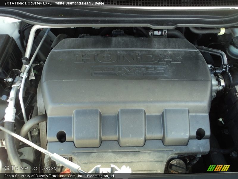 White Diamond Pearl / Beige 2014 Honda Odyssey EX-L
